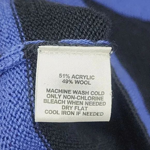 Lloft Wool Blend Striped Short Sleeve Knit Slip Sweater Dress M 18PT - Picture 5 of 7